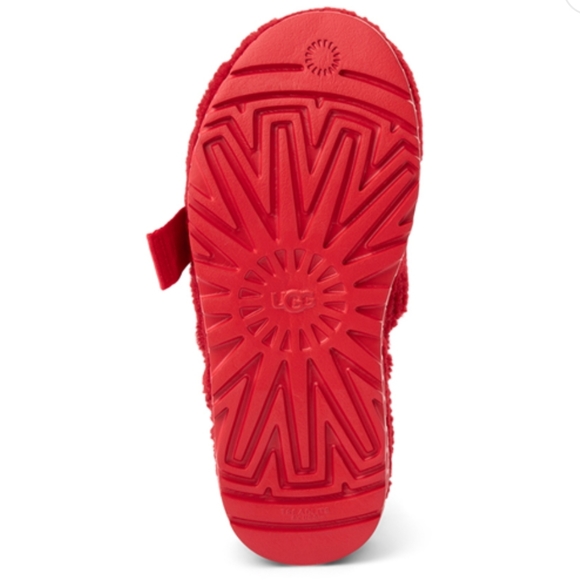 Womens UGG® Fluffita Slide Sandal Ribbon Red - Picture 3 of 7